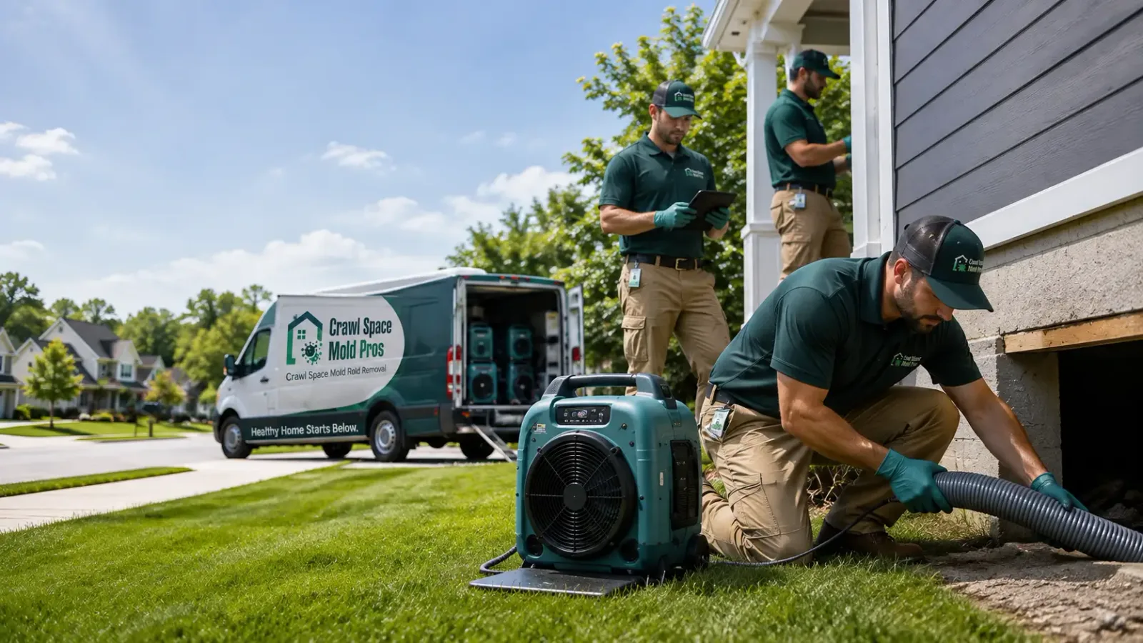 Crawl Space Mold Removal in Bucyrus, KS